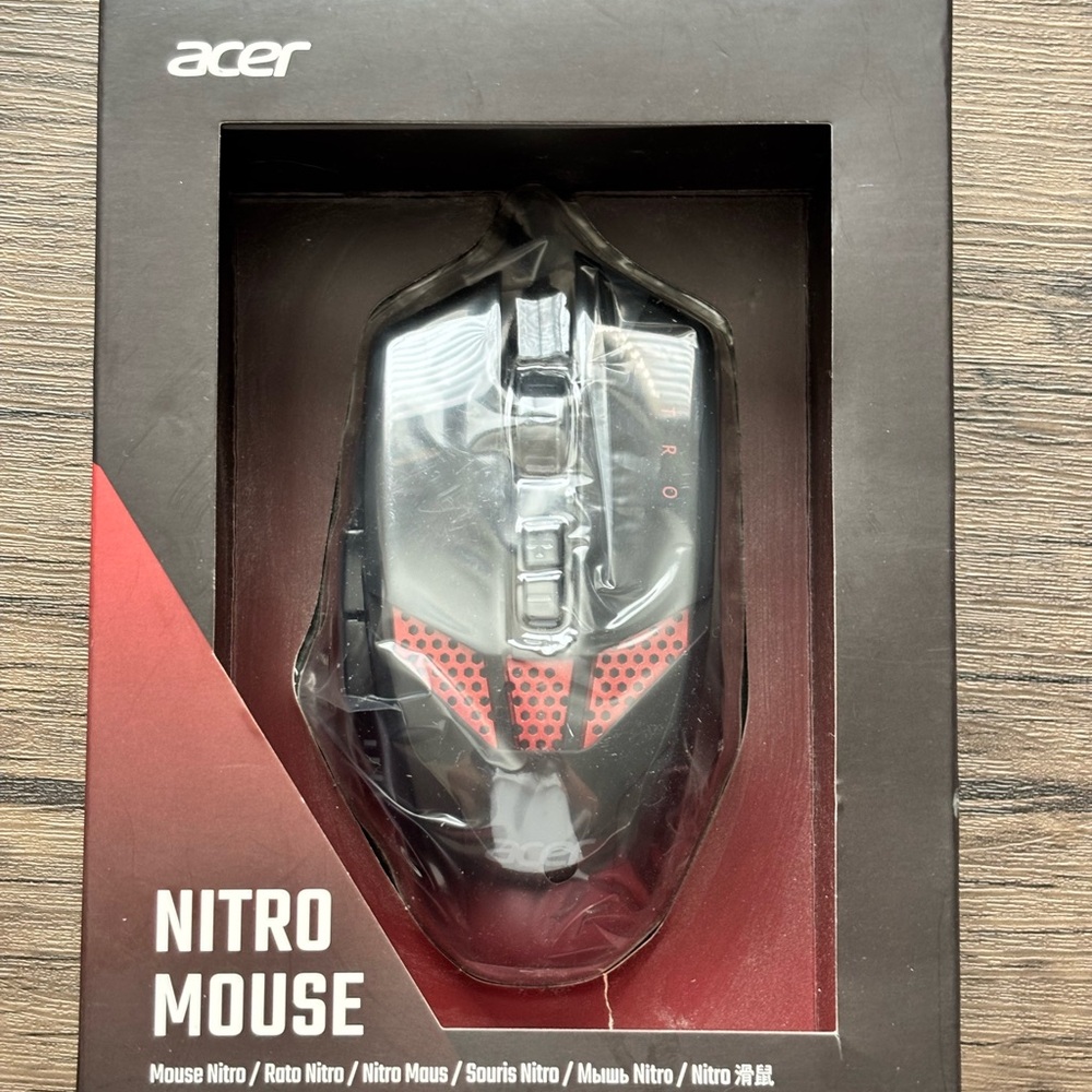Acer Nitro Mouse (NPMCE1100G) Wired Optical Mouse - Black